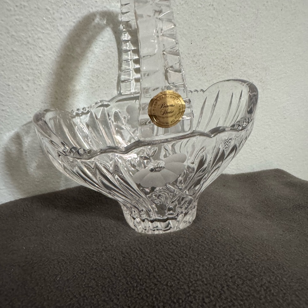 Elegant Crystal Basket by Princess House
